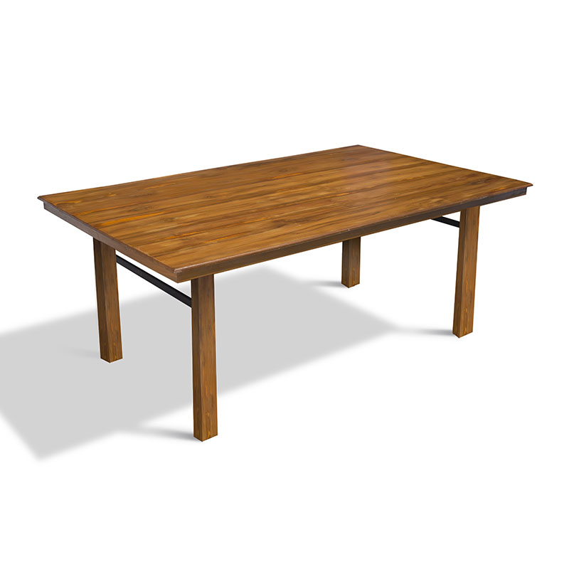 Solid Teak Dining Table (Wood legs)